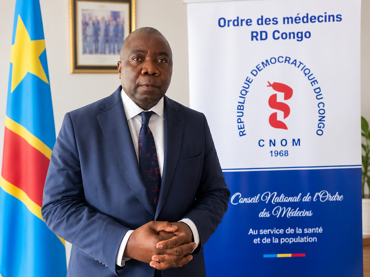 Dr Berthier Nsadi, Président du Conseil National de l’Ordre des Médecins de la République Démocratique du Congo